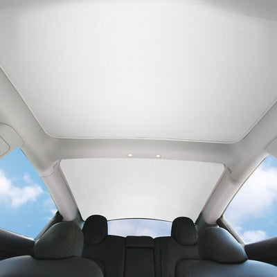 Tesla Model 3 HighLand Glass Roof Sunshade GREY Front Rear Sunroof - 2023-2025