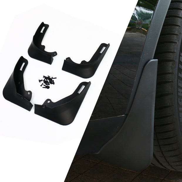 Tesla Model Y Mud Flaps ABS 4pcs Front Rear BLACK COLOR 2020-2023