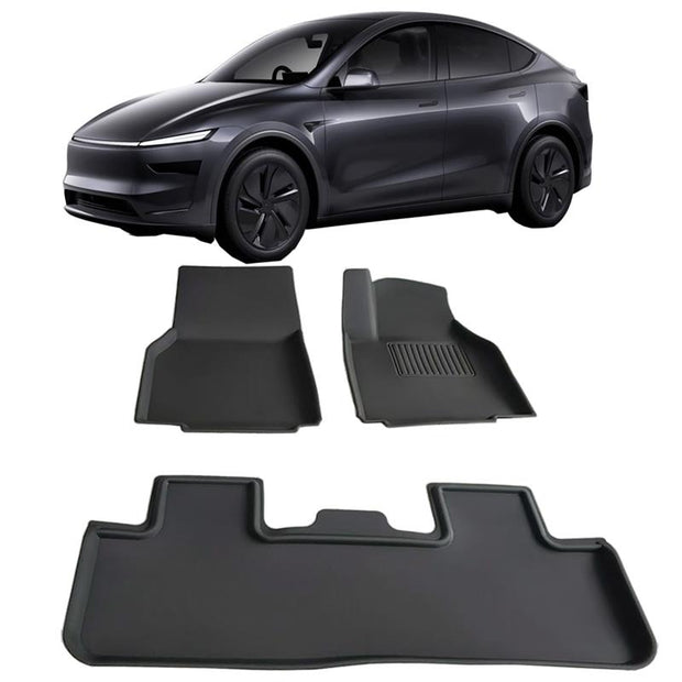 TESLA MODEL Y JUNIPER RHD Floor Mats 3D XPE Textured Waterproof Anti-Slip - Front Rear 2025-2026