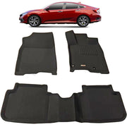 3D floor mats for HONDA CIVIC XPE Textured look RHD Front and Rear 2022-2024