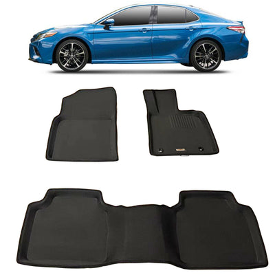 3D floor mats for TOYOTA CAMRY XPE Textured look RHD Front and Rear 2019-2024