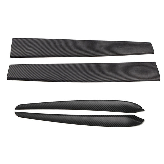 TESLA MODEL 3 and Y Carbon Fiber Look Interior Dash + Door Panel Molding Trim 2017-2024