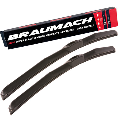 Braumach Front Wiper Blades HYBRID for Alfa Romeo Spider Convertible 1995-2006