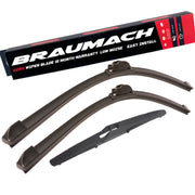 Wiper Blades Aero For Toyota Yaris (For NCP90R, NCP91R) HATCH 2005-2011 FRONT PAIR & REAR