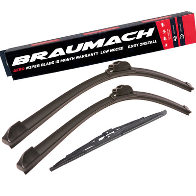 Front Rear Wiper Blades for Subaru Liberty BF BF5 Wagon RS 4WD 1991-1994
