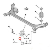 Trailing Arm Bush For Peugeot 308  3008 09/2007 - 08/2016