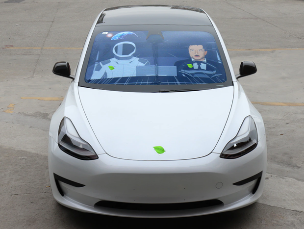 Tesla Model 3 and Y Windscreen Elon Astronaut Sunshade Front UV Cover - 2017-2024