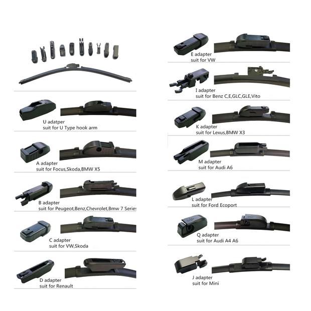 Wiper Blades Aero for Holden Zafira TT MPV 2.2 i 2001-2006