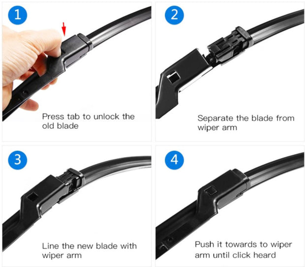 Wiper Blades Aero Volkswagen CC (For 4Motion) SEDAN 2009-2012 FRONT PAIR