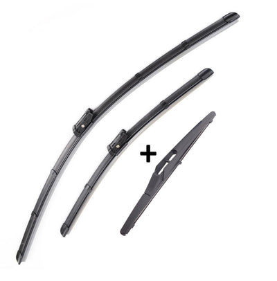 Wiper Blades Aero ForPeugeot 308 Hatch 2013-2016 FRONT PAIR & REAR 3 x BLADES