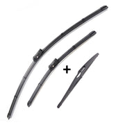 Wiper Blades Aero ForFiat 500 Hatch 2007-2017 FRT PAIR & REAR 3 x BLADES