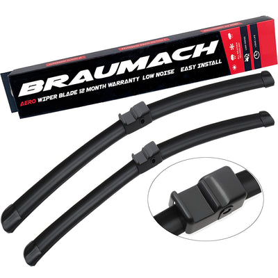 Audi A3 S3 Wiper Blades Aero for 2003-2004 FRONT PAIR BRAUMACH