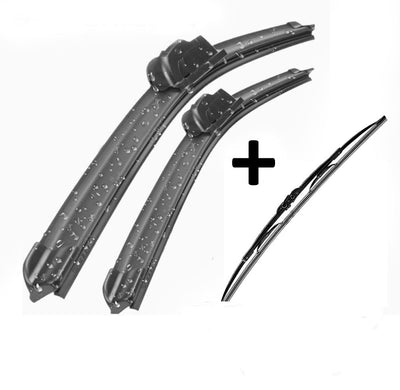 BMW 3 Series Wiper Blades Aero For COMPACT 2001-2005 FRT PAIR & REAR 3xBLS BRAUMACH Auto Parts & Accessories 