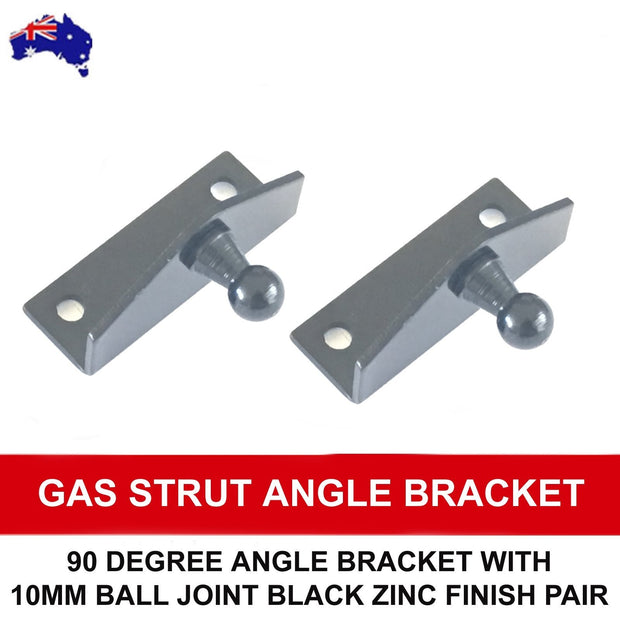 Brackets Right Angle External Ball for Gas Struts 10MM Ball Black Zinc (2PCS) BRAUMACH Auto Parts & Accessories 