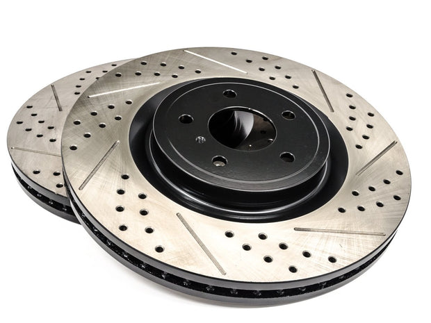 Front Disc Brake Rotors Drilled for Holden Commodore Sportwagon VE Wagon 6.0 i V8 2008-2013