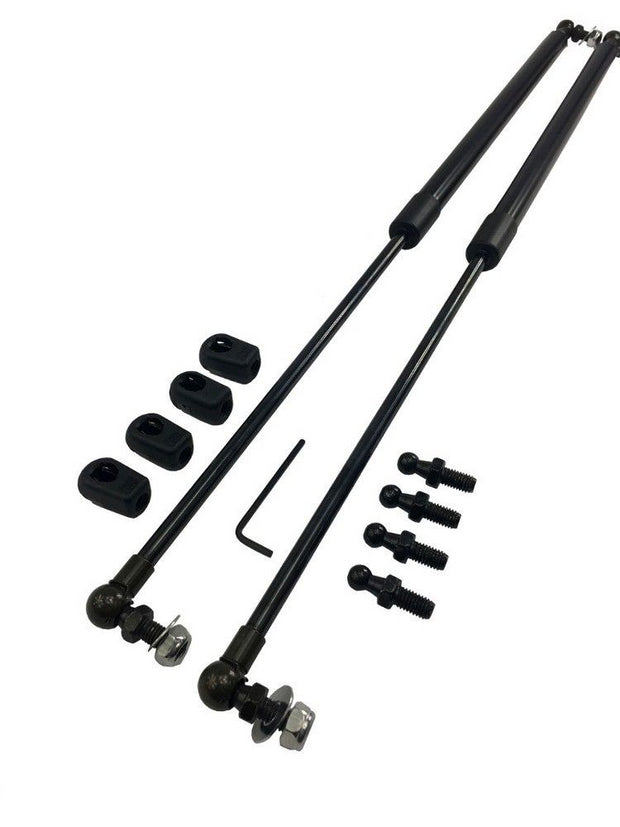 CANOPY GAS STRUTS 325mm - 200N - ADJUSTABLE - FLEXIGLASS - ARB - TOURERTOP - TJM (PAIR)