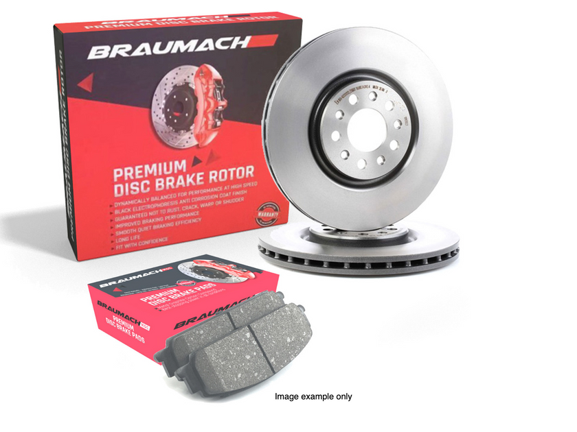 Front Set Brake Pads + Disc Rotors for Holden Special Vehicles Maloo VZ ...