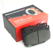 Front Set Brake Pads + Slotted Disc Rotors for Holden Statesman WK Sedan 3.8 i V6 Supercharged