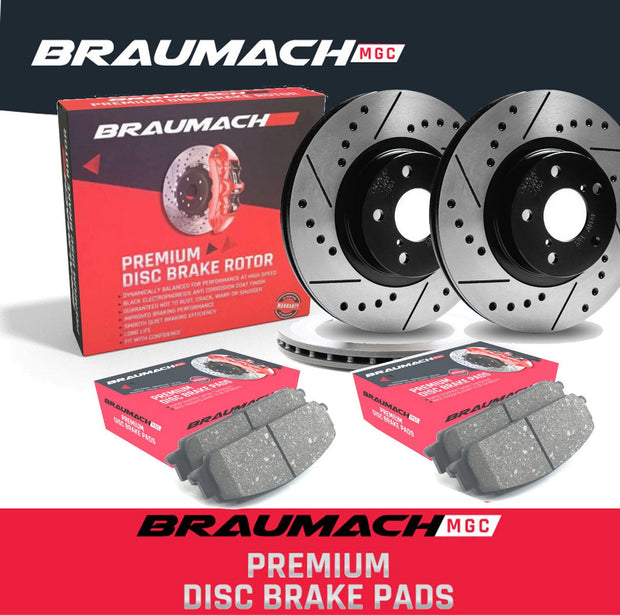 FULL SET Front Rear Brake Pads Disc Rotors Holden Commodore  VE Ute 6.0 i V8 2007-2013