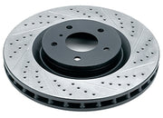 Hinten Satz Bremsbeläge + geschlitzte Bremsscheiben für Ford Falcon BA Sedan 4.0 i (Inc XR6) 2002–2005