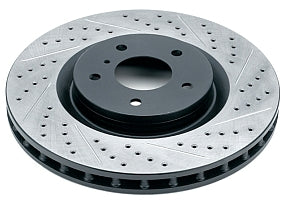 Hinten Satz Bremsbeläge + geschlitzte Bremsscheiben für Ford Falcon BA Sedan 4.0 i (Inc XR6) 2002–2005