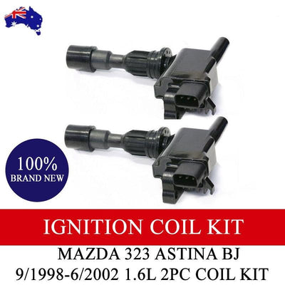 For MAZDA 323 ASTINA BJ IGNITION COIL KIT 9-1998-6-2002 1.6L 2PC COIL KIT BRAUMACH Auto Parts & Accessories 