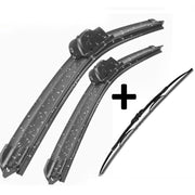 For Toyota Prado Wiper Blades Aero SUV 2003-2009 For FRONT PAIR & REAR 3 x BLADES BRAUMACH Auto Parts & Accessories 