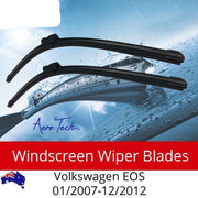 For VW For Volkswagen EOS 01-2007-12-2012-Aero Design Wiper Blades (PAIR) BRAUMACH Auto Parts & Accessories 