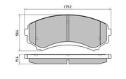 FORD ECONOVAN JH 1.8 2.0 01-2000-07-2006 Front Brake Pads BRAUMACH Auto Parts & Accessories 