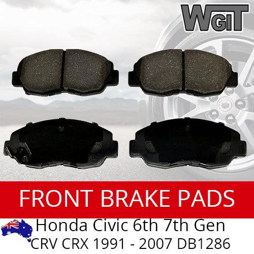 Front Brake Pads For HONDA Civic Hatch 6th 7th Gen CRV CRX 1991-07 DB1286 BRAUMACH Auto Parts & Accessories 