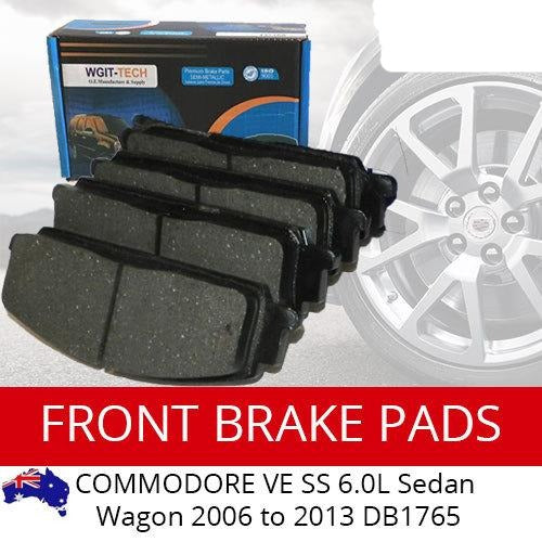 Front Disc Brake Pads For COMMODORE VE SS 6.0L Sedan Wagon 2006 to 2013 DB1765 BRAUMACH Auto Parts & Accessories 