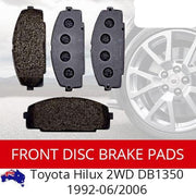 Front Disc Brake Pads For TOYOTA Hilux 2WD DB1350 1992-06-2006 BRAUMACH Auto Parts & Accessories 