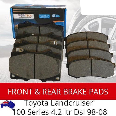 Front Rear Brake Pads For TOYOTA For Landcruiser 100 Series 4.2 ltr Dsl 98-08 BRAUMACH Auto Parts & Accessories 