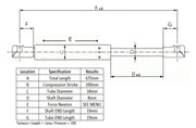 Gas Struts 675mm - Pressure Release 200N - Adjustable - Caravan - Trailer - Toolbox - (Pair) BRAUMACH Auto Parts & Accessories 