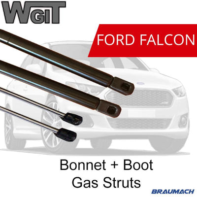 Gas Struts Bonnet Boot for Ford Falcon Fairmont Sedan BA BF (NO SPOILER) BRAUMACH Auto Parts & Accessories 