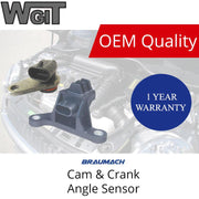 HOLDEN Commodore VR VS VT VX VY Cam & Crank Angle Sensor 3.8L V6 06-1993-08-04 BRAUMACH Auto Parts & Accessories 