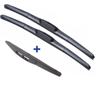 Honda HR-V Wiper Blades Hybrid Aero For SUV 2014-2017 FRT PAIR & REAR 3 xBL BRAUMACH Auto Parts & Accessories 