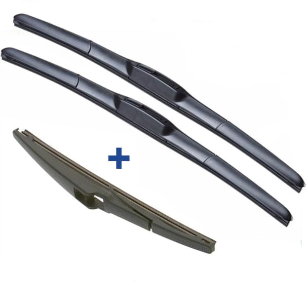 Hyundai Santa Fe DM Wiper Blades Hybrid Aero For SUV 2012-2017 FRT PAIR & REAR 3xBL BRAUMACH Auto Parts & Accessories 