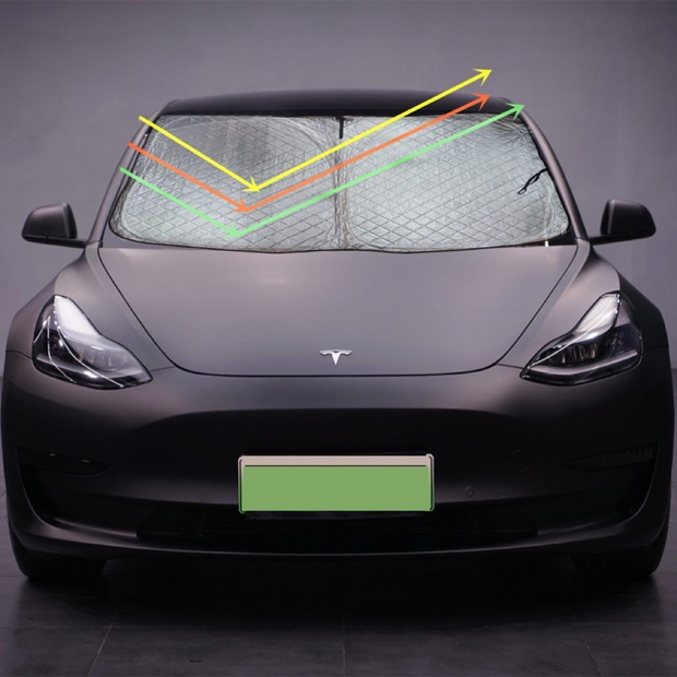 Tesla Model 3 and Model Y Windscreen Sunshade Front UV Cover - 2017-2024