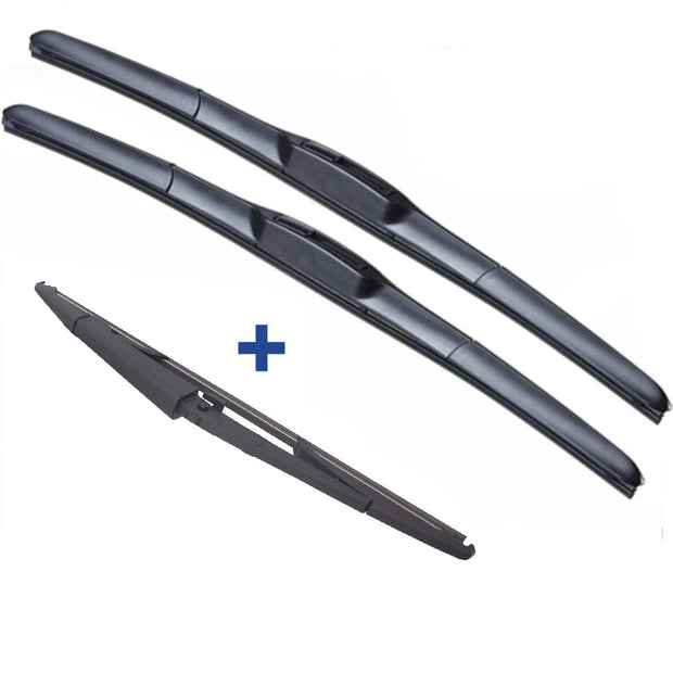 Jeep Commander Wiper Blades Hybrid Aero For SUV 2006-2011 FRT PAIR & REAR 3xBL BRAUMACH Auto Parts & Accessories 