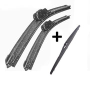 Jeep Compass Wiper Blades Aero For SUV 2007-2017 FRT PAIR & REAR 3 x BLADES BRAUMACH Auto Parts & Accessories 