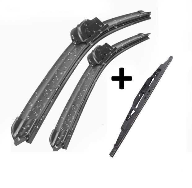 Jeep Patriot Wiper Blades Aero For SUV 2007-2016 FRT PAIR & REAR 3 x BLADES BRAUMACH Auto Parts & Accessories 