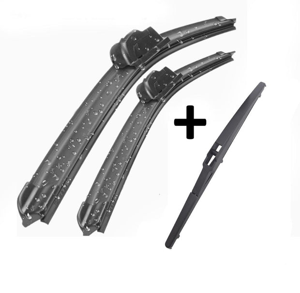 Kia Sorento Wiper Blades Aero For SUV 2009-2014 FRT PAIR & REAR 3 x BLADES BRAUMACH Auto Parts & Accessories 