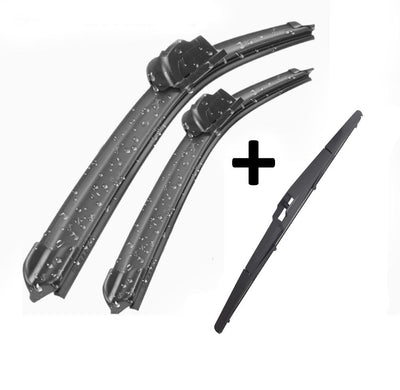 Lexus RX400h Wiper Blades Aero For SUV 2006-2008 FRT PAIR & REAR 3 x BLADES BRAUMACH Auto Parts & Accessories 