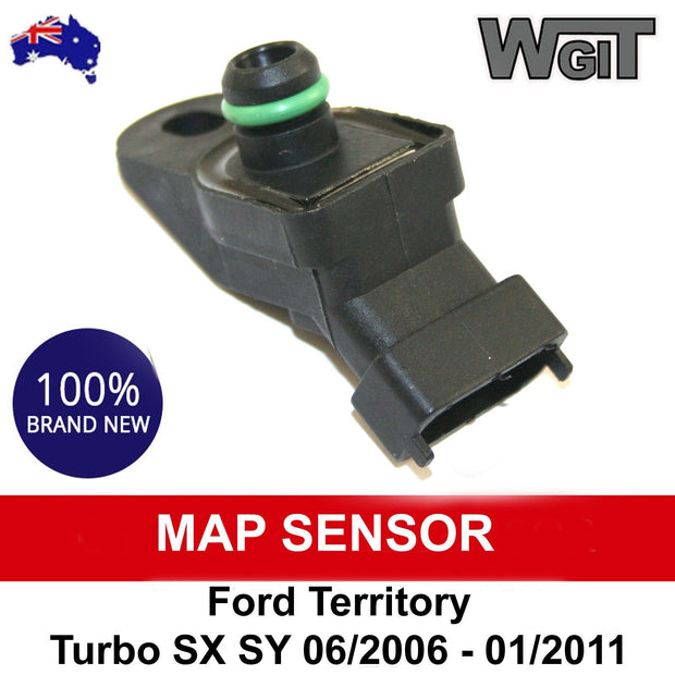 MAP Sensor For FORD Territory SX SY 05-2004-05-2011- 4.0L Turbo - Outlet Pipe Side Only BRAUMACH Auto Parts & Accessories 