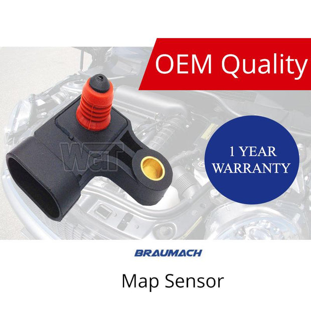 MAP Sensor Fors HOLDEN Barina TK F16D3 2-2005-10-2011 1.6L 4CYL BRAUMACH Auto Parts & Accessories 