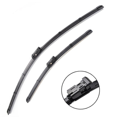 Mercedes E-Class Wiper Blades Aero For Conv (A207) C200 2013-2017 FRT PAIR 2xBL BRAUMACH Auto Parts & Accessories 