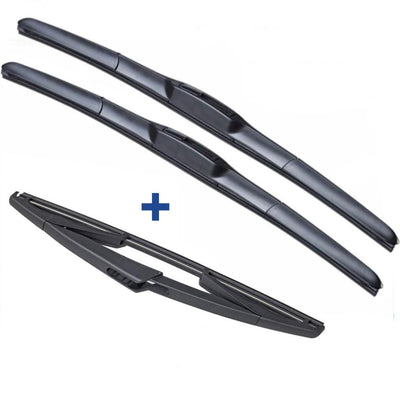 Nissan Pathfinder Wiper Blades Hybrid Aero For SUV 2013-2016 FRONT PAIR&REAR 3xBL BRAUMACH Auto Parts & Accessories 