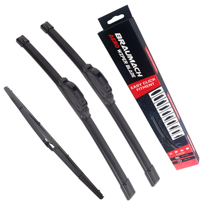 Front Rear Wiper Blades for Toyota Avensis Verso ACM21 MPV 2.4 2003-2009