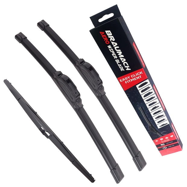 Front Rear Wiper Blades for Toyota Avensis Verso ACM20 MPV 2.0 2001-2003